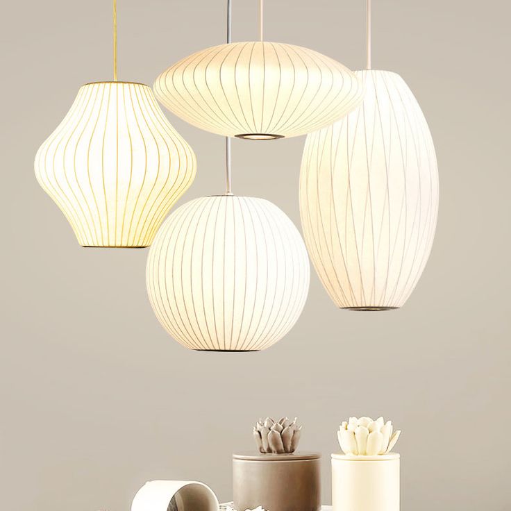 Silk White Pendant Light