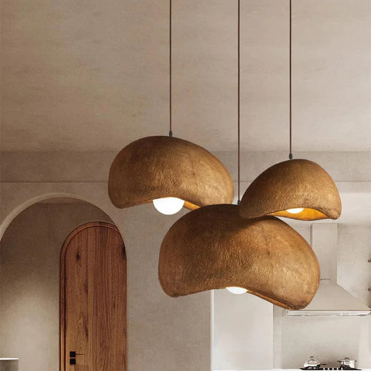 Creative Color Wabi-sabi Wind LED Pendant Lights Gray
