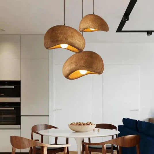 Creative Color Wabi-sabi Wind LED Pendant Lights Gray