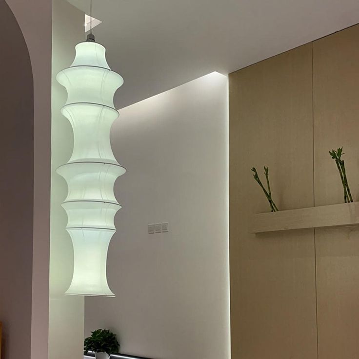 Modern Japanese Rice Paper Pendant Lamp – Minimalist Hanging Light for Living Room, Dining Room & Bedroom
