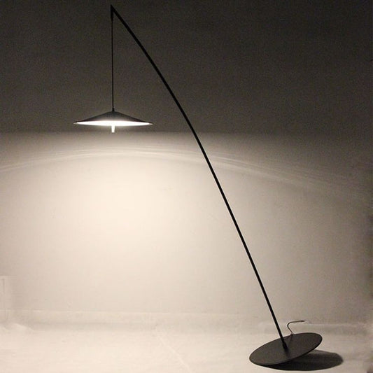 Minimalist Tall Pole Lamp with Foot Switch, Soft Warm Lighting & Acrylic Shade for Living Room & Bedroom