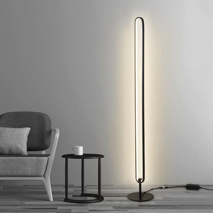 Modern Nordic LED Floor Lamp – Minimalist Standing Light for Living Room, Bedroom & Study