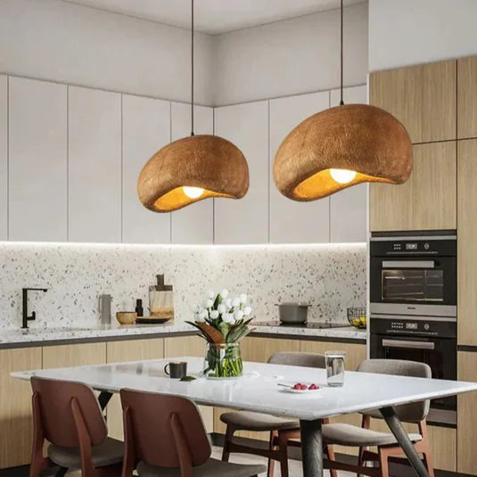 Creative Color Wabi-sabi Wind LED Pendant Lights Gray