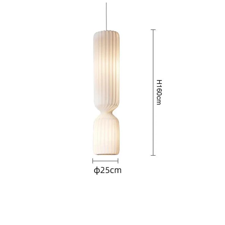 Modern Nordic Twist Pendant Light – Vertical Ripple Design ( Single Pieces)