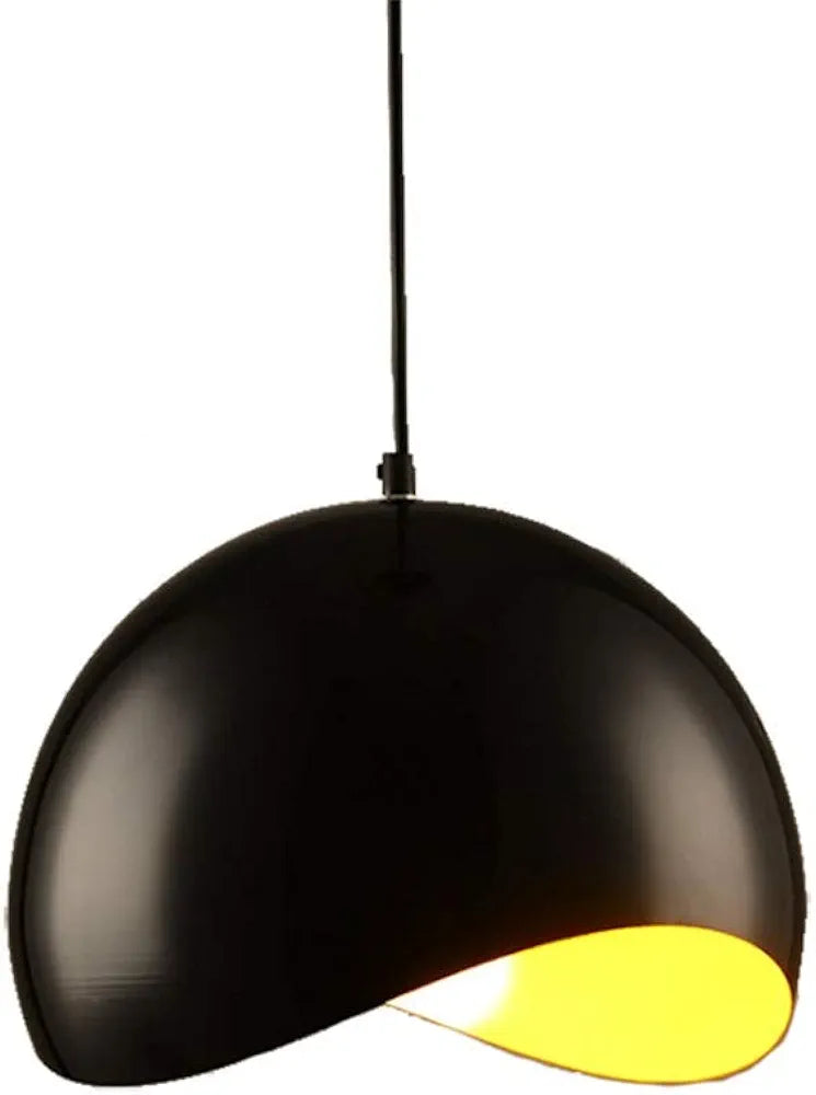 Nordic Minimalist Pendant Light – Eggshell Aluminum Hanging Lamp 30 C.M