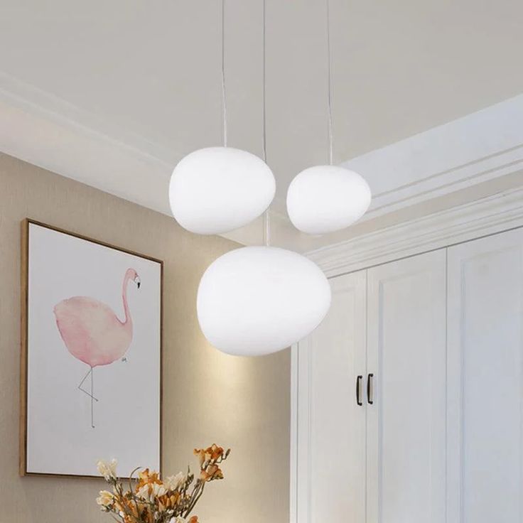 Irregular White Glass Cloud Pendant Light β Modern Nordic Hanging Lamp