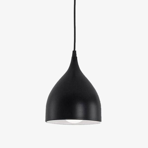 Black and Orange Metal Hanging Light – Modern Ceiling Lamp