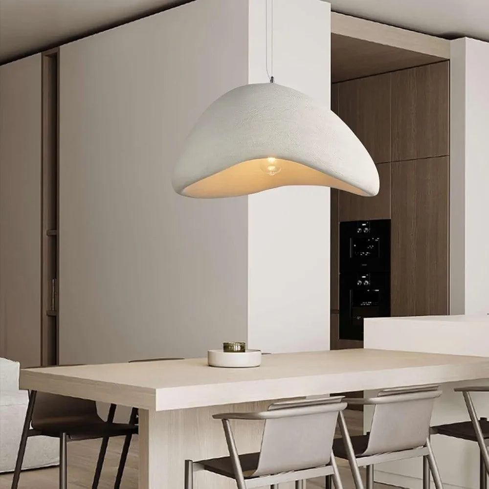 Wabi-Sabi Style Resin Pendant Light β Adjustable Vintage Hanging Lamp