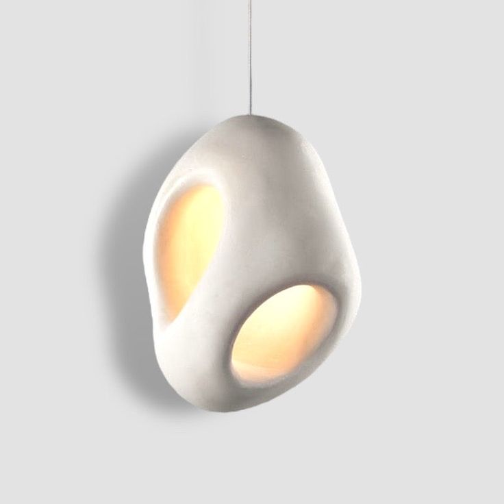 Wabi-Sabi Grey Hanging Lamp – Modern Pendant Light for Home Decor