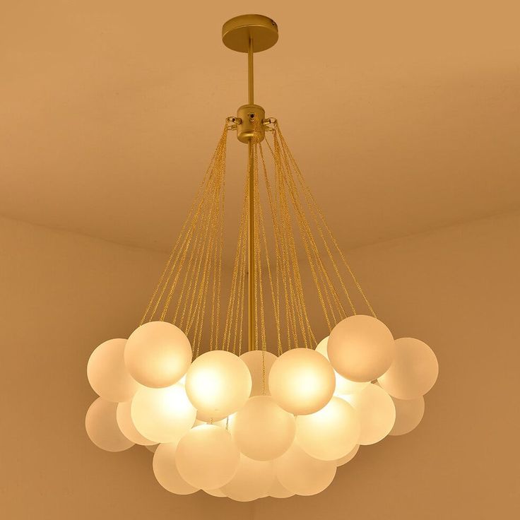 Nordic Bubble Modern Frozen Glass Ball Chandelier
