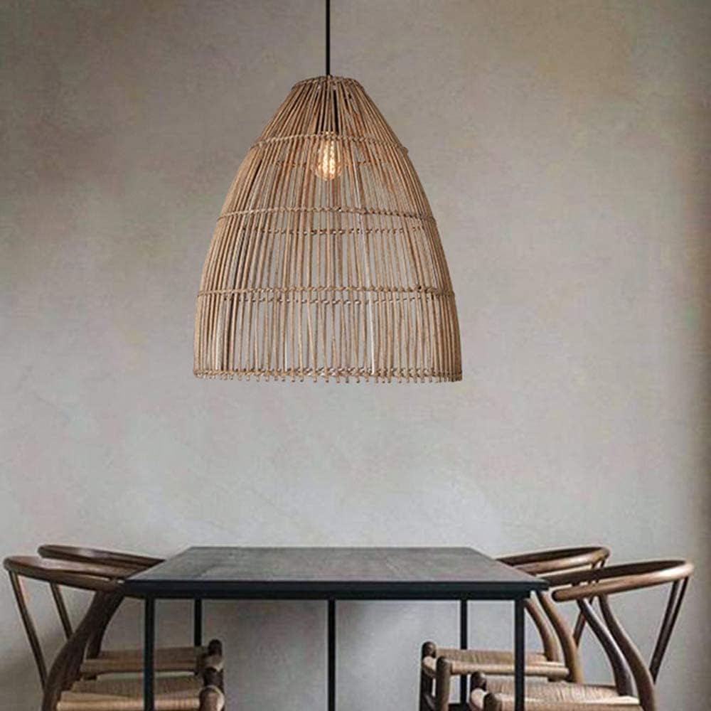 Handwoven Rattan Pendant Light β Natural Wicker Hanging Lamp for Warm & Elegant Interiors