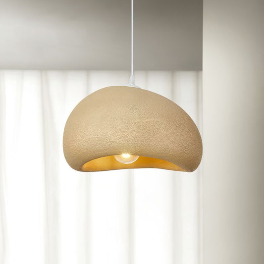 Nordic Wabi-Sabi Pendant Light β Auspicious Clouds Resin Chandelier (Yellow)