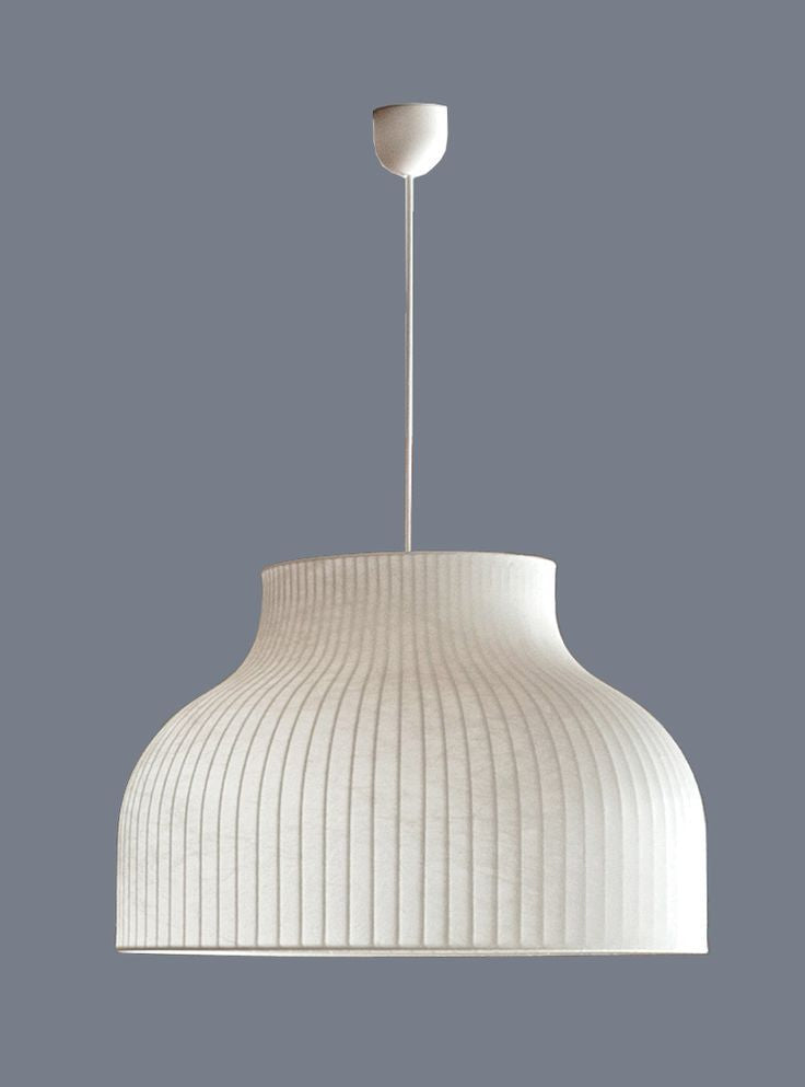 Nordic Ribbed Fabric Pendant Light – Minimalist Elegance for Modern Homes 60 C.M