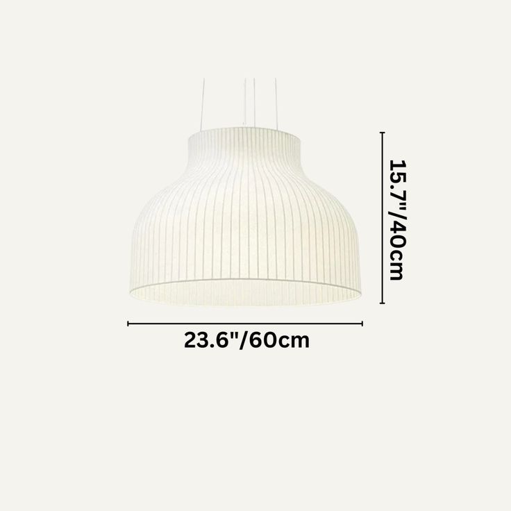 Nordic Ribbed Fabric Pendant Light – Minimalist Elegance for Modern Homes 60 C.M