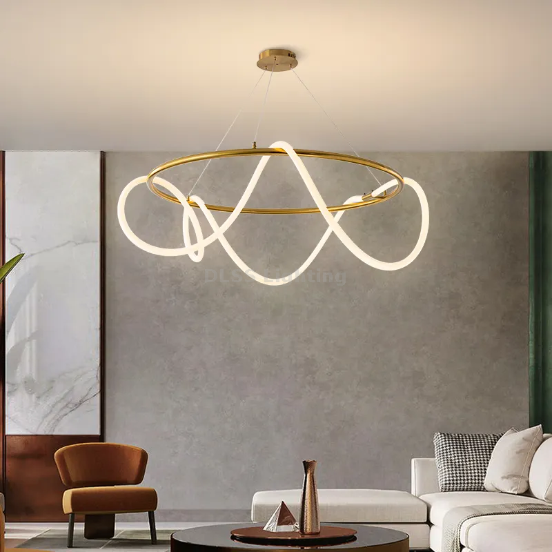Roy Gold LED Pendant Light – A Statement Piece for Modern Homes 60 C.M