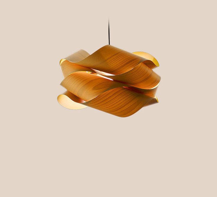 Southeast Asian Wooden Pendant Lamp - Handmade Bamboo Chandelier 30× 60 C.M