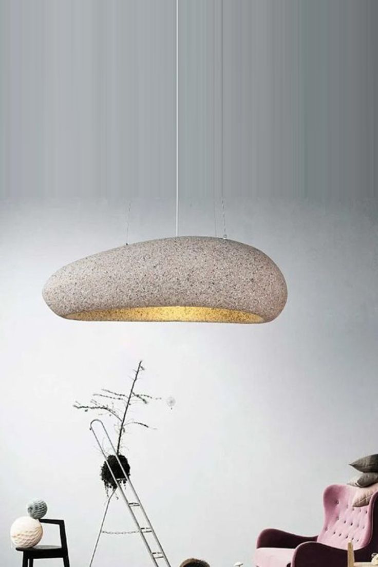 StoneForm Pendant Light β Sculptural Rock-Inspired Hanging Lamp 1 metre