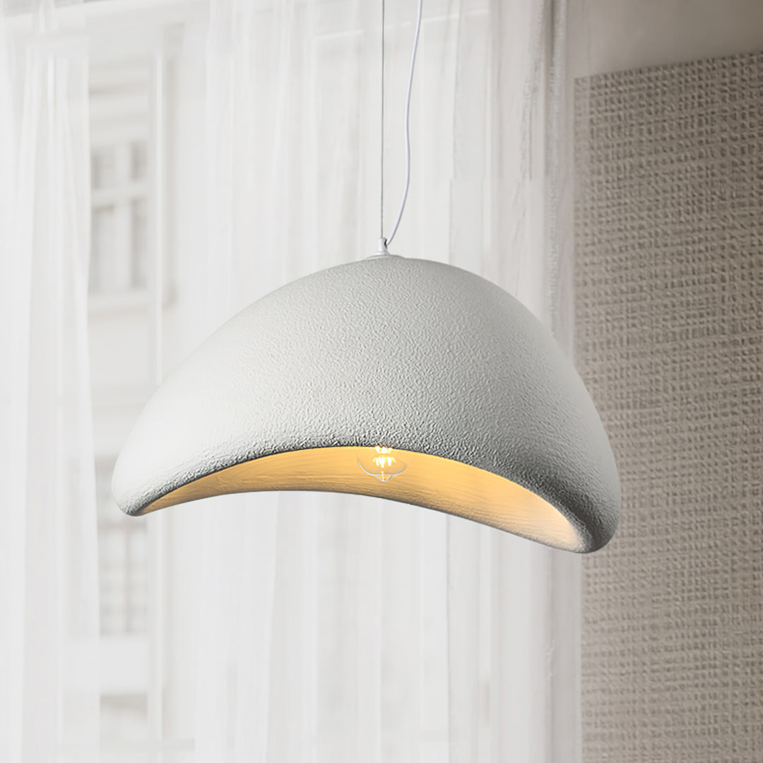 Wabi-Sabi Style Resin Pendant Light β Adjustable Vintage Hanging Lamp