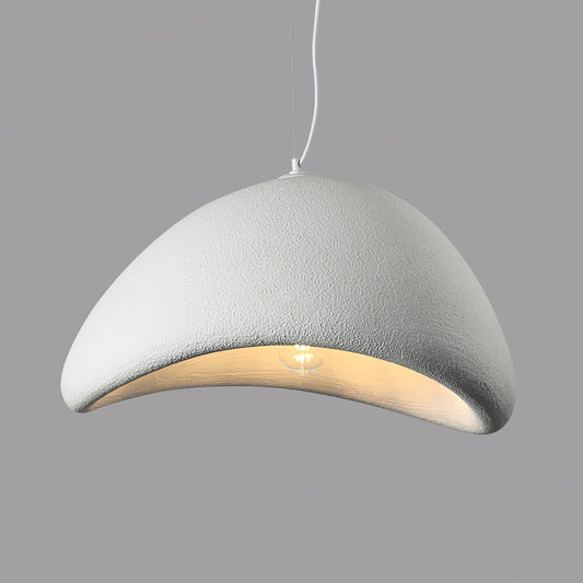 Wabi-Sabi Style Resin Pendant Light – Adjustable Vintage Hanging Lamp
