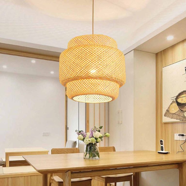 Bamboo Lantern Hanging Light β Handwoven Retro Rattan Chandelier
