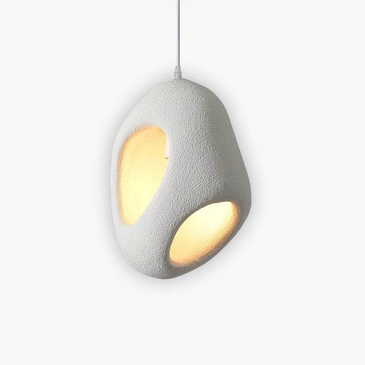 Wabi-Sabi Grey Hanging Lamp – Modern Pendant Light for Home Decor