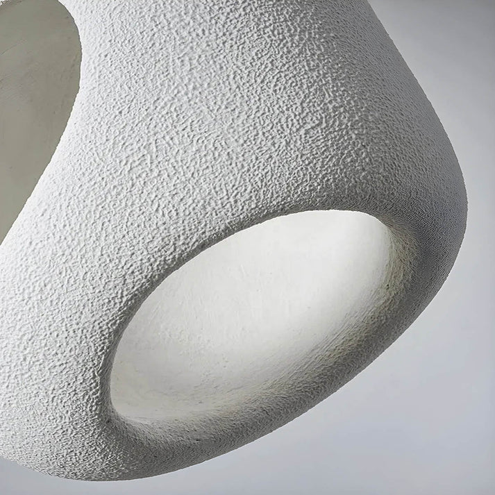 Wabi-Sabi Grey Hanging Lamp – Modern Pendant Light for Home Decor