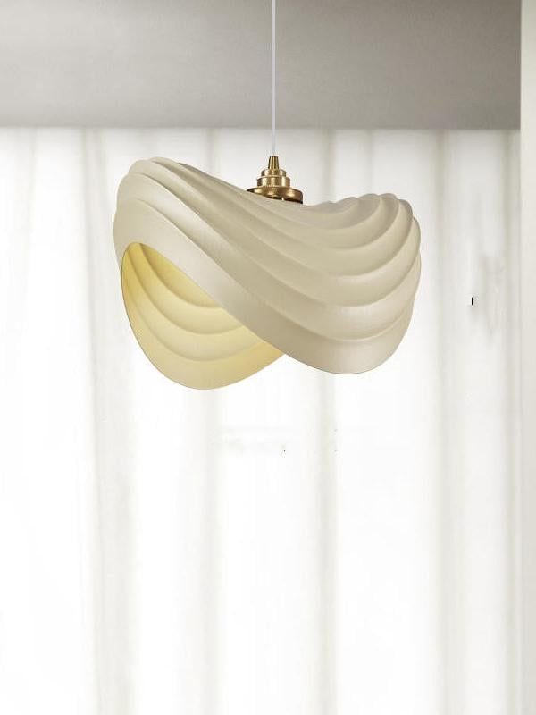 Nordic Wabi Sabi Pendant Light – Cream Style Resin LED Ceiling Lamp for Dining, Bar & Loft