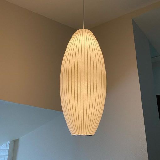 Large Cigar Bubble Pendant Lamp β Timeless Mid-Century Elegance