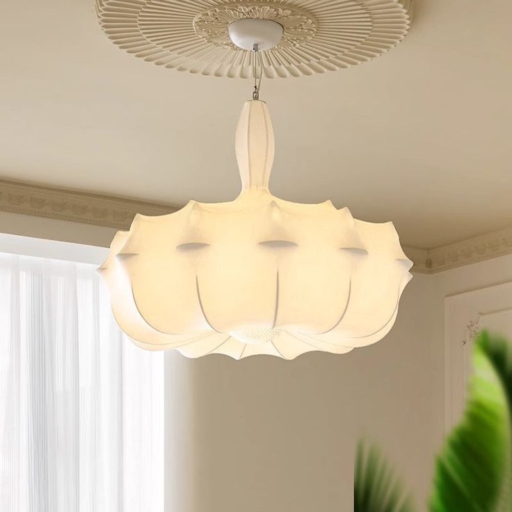 Silk White Pendant Light β Timeless Elegance for Any Space 60 C.M