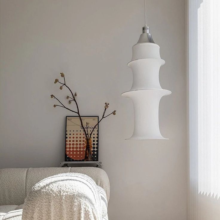 Modern Japanese Rice Paper Pendant Lamp – Minimalist Hanging Light for Living Room, Dining Room & Bedroom