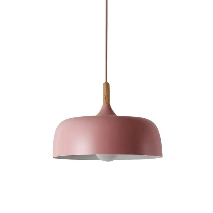 Elegant Macaron Metal Pendant Light – Modern Semi-Circular Farmhouse Chandelier 50 C.M