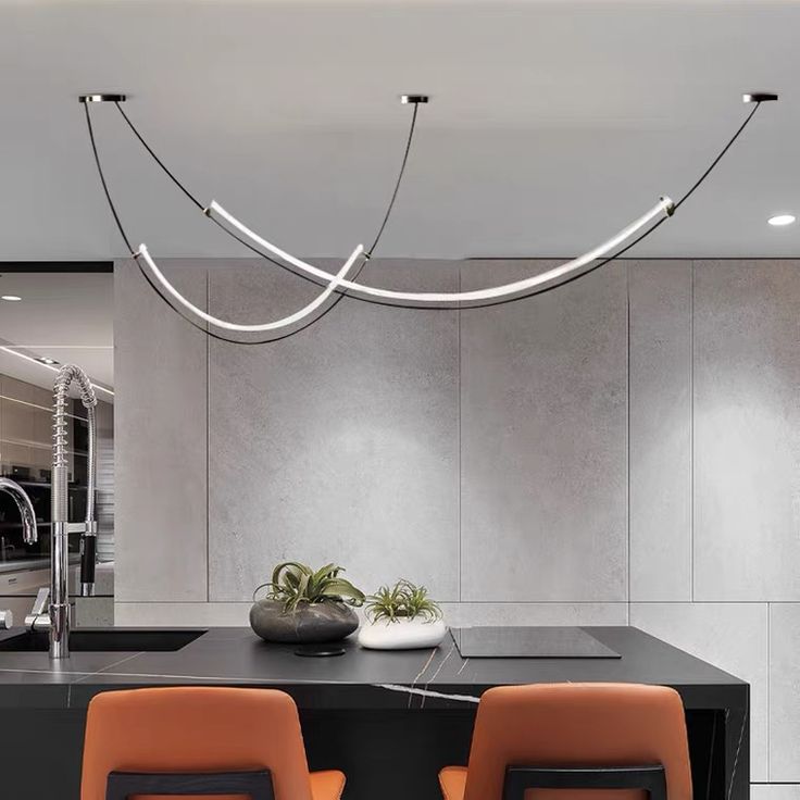 Modern Nordic Belt Chandelier β 2025 Luxury LED Hanging Ceiling Light