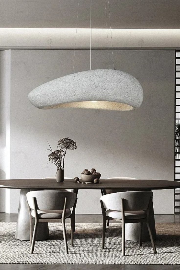 StoneForm Pendant Light β Sculptural Rock-Inspired Hanging Lamp 1 metre
