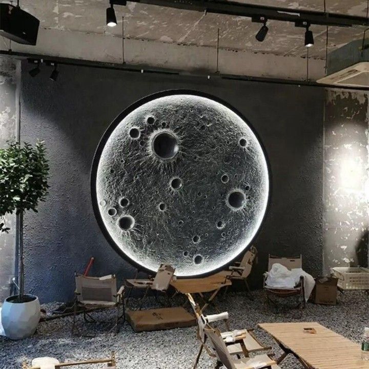 3D Moonlight Wall Mural β LED Lighted Wooden Art for Dreamy Home Decor