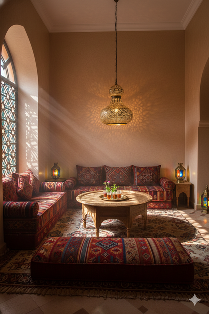 Moroccan Brass Pendant Light – Brass Islamic Hanging Lamp