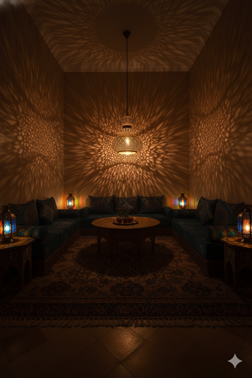 Moroccan Brass Pendant Light – Brass Islamic Hanging Lamp