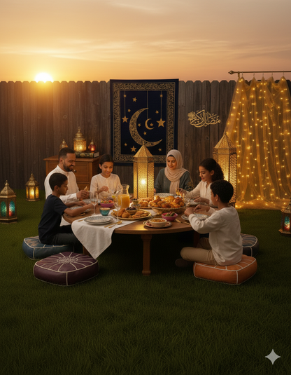 Tall Gold Moroccan-Style Floor Lantern with Geometric Cutouts