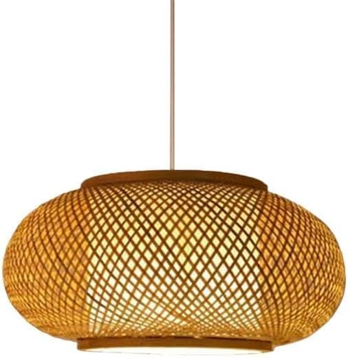 Rustic Bamboo Weave Hanging Ceiling Lamp (60 cm)