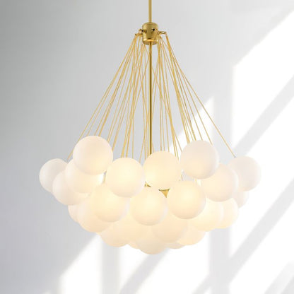 Nordic Bubble Modern Frozen Glass Ball Chandelier
