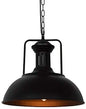 Retro Bowl-Shaped Industrial Pendant Lamp – E27 Screw Wrought Iron Ceiling Light