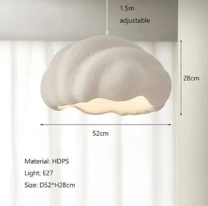 Scandinavian Cream LED Chandelier – Minimalist Modern Pendant Light for Dining, Bar, Bedroom & Living Spaces