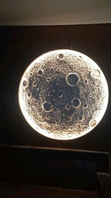 3D Moonlight Wall Mural – LED Lighted Wooden Art for Dreamy Home Decor