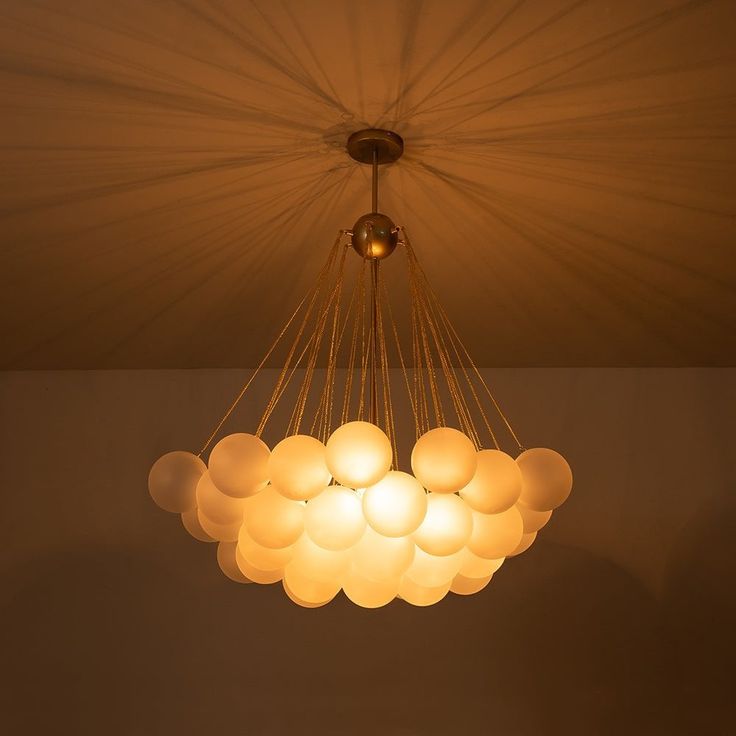 Nordic Bubble Modern Frozen Glass Ball Chandelier