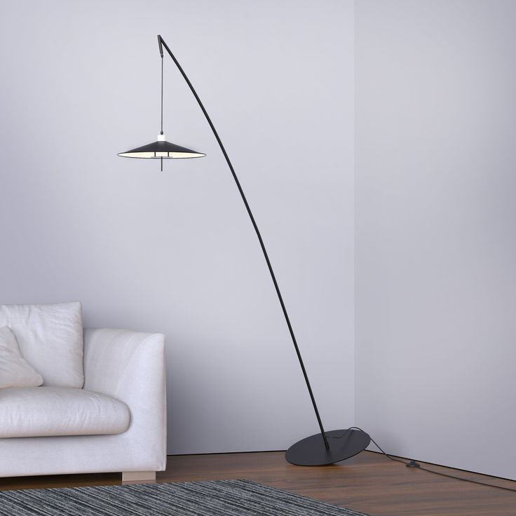 Minimalist Tall Pole Lamp with Foot Switch, Soft Warm Lighting & Acrylic Shade for Living Room & Bedroom