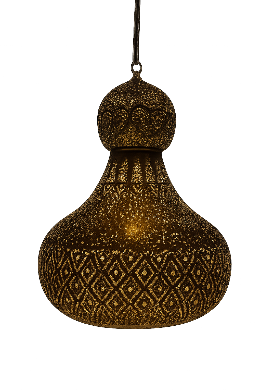 Moroccan Brass Pendant Light – Brass Islamic Hanging Lamp