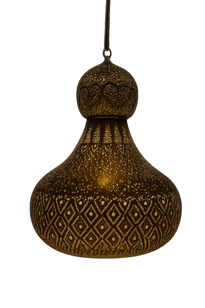 Moroccan Brass Pendant Light – Brass Islamic Hanging Lamp