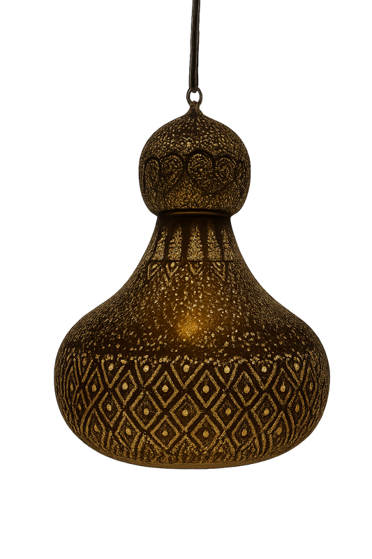 Moroccan Brass Pendant Light – Brass Islamic Hanging Lamp