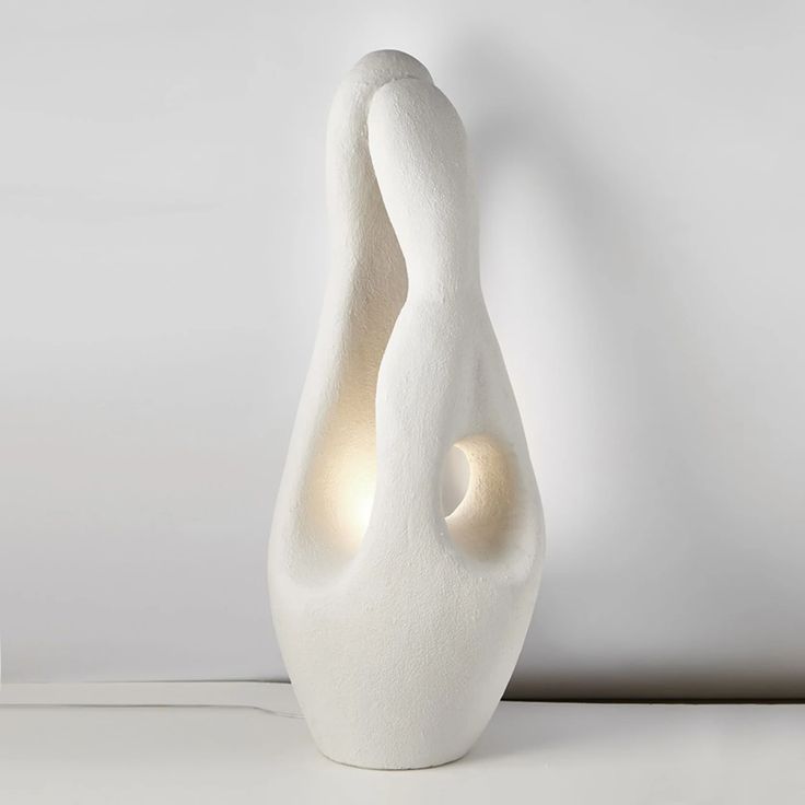 Nordic Glow – Sculptural White Floor Lamp for Serene Spaces