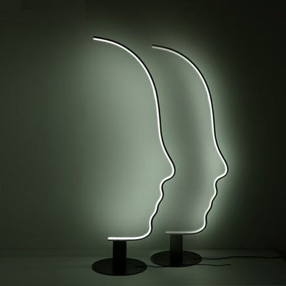 Art Face LED Floor Lamp – Sculptural Lighting for Modern Spaces
