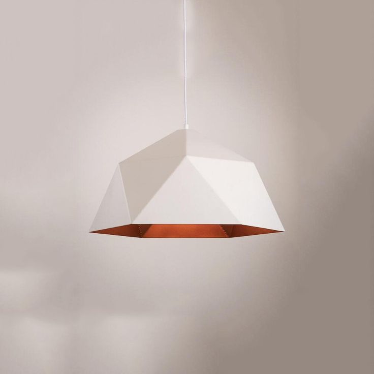 Industrial Geometric Pendant Light – White Cage Ceiling Light for Kitchen, Bar, Dining Room, or Office